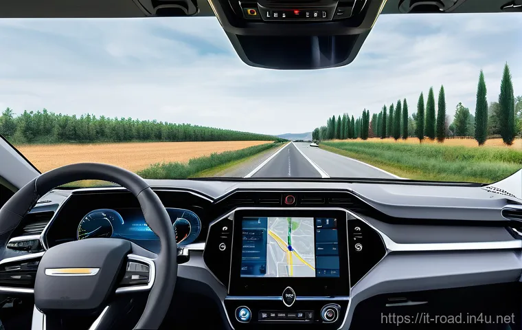 도로교통사 직업의 주요 트렌드 - **Prompt 1: The Digitalized Italian Highway – A Glimpse into Smart Logistics**
"A wide-angle, me...