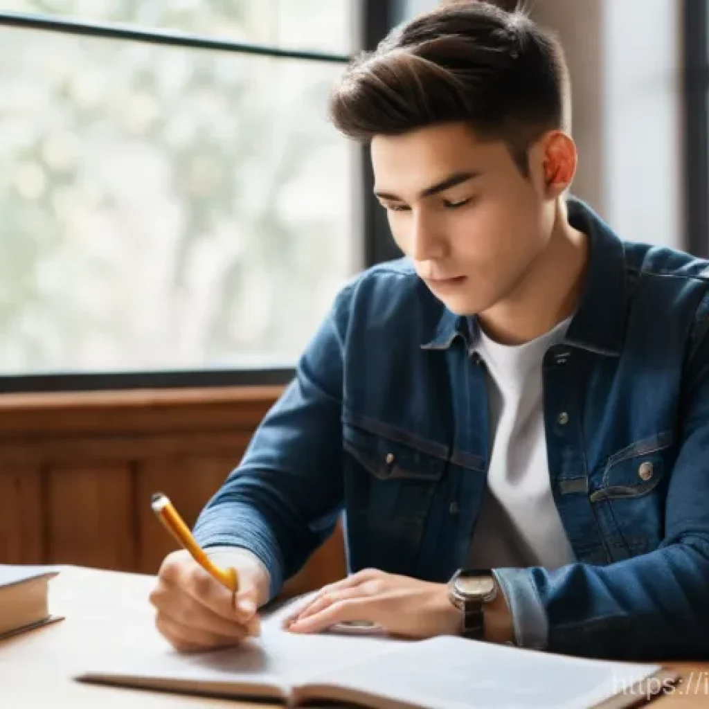 도로교통사 시험 준비에 필요한 시간 - **Prompt:** A focused young adult, approximately 18-22 years old, dressed in casual everyday clothes...