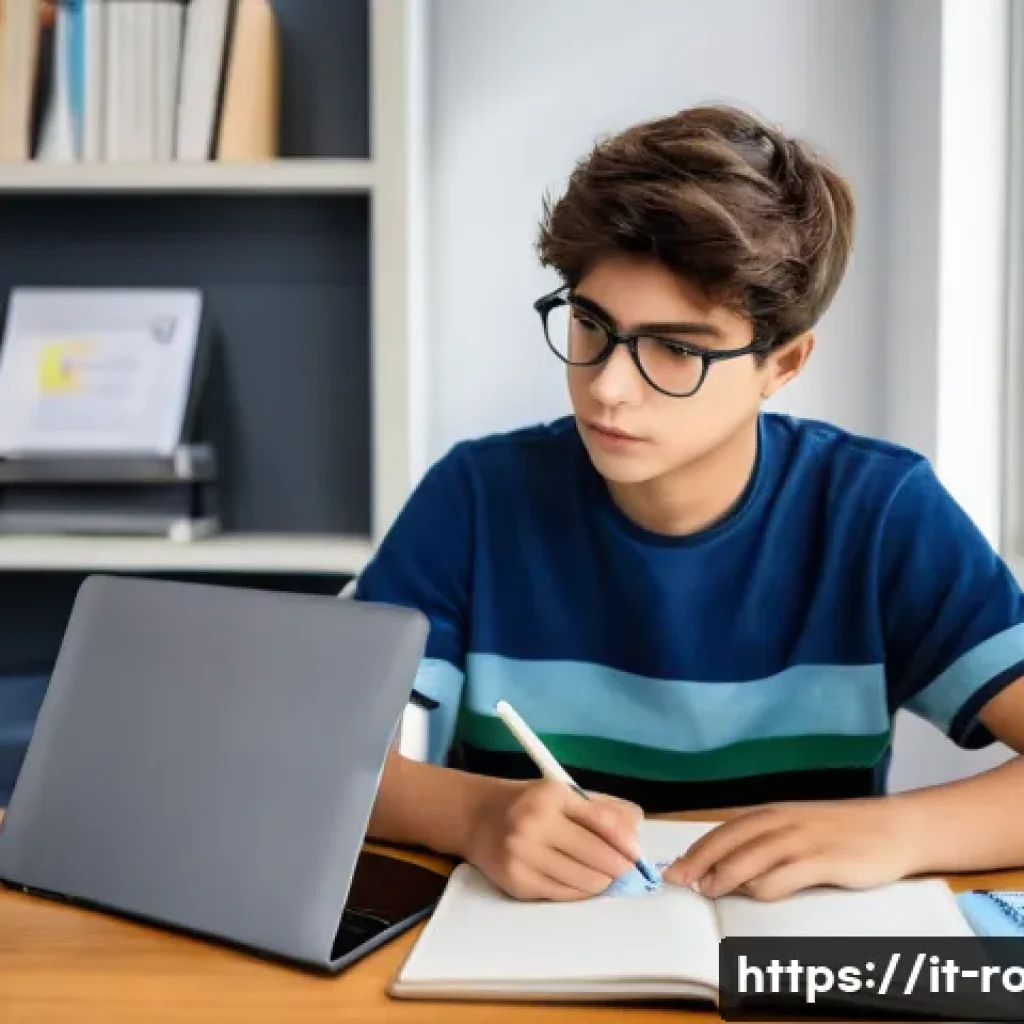 도로교통사 시험 준비 체크리스트 - **Prompt:** "A focused young Italian student, male or female, around 18-20 years old, is diligently ...