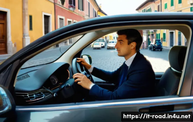 도로교통사 실기시험 준비를 위한 자료 - **Prompt 1: Advanced Maneuvers in an Italian Urban Setting**
"A young Italian adult (18-25 years...