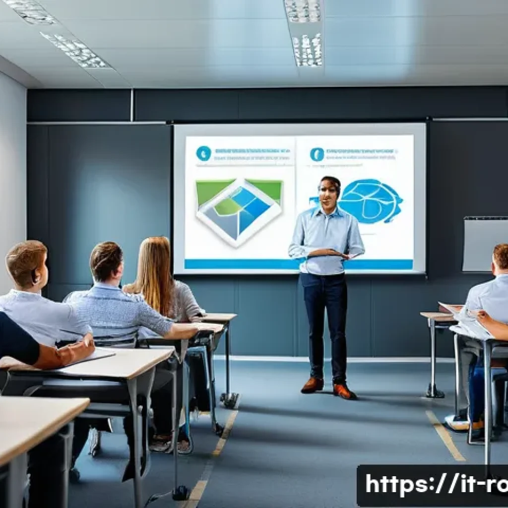 도로교통사 경력 개발을 위한 필수 사항 - A professional truck driver attending a modern classroom training session focused on road transport ...