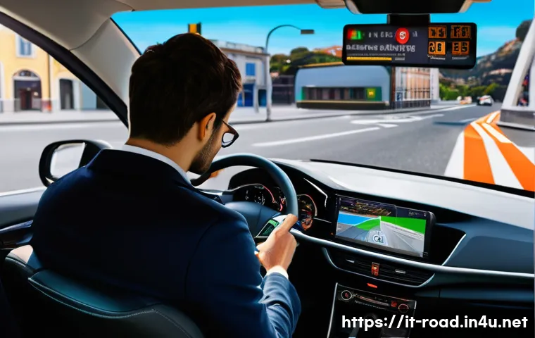 도로교통사 시험의 최신 동향 - A modern digital driving school classroom scene in Italy, featuring young Italian students using tab...