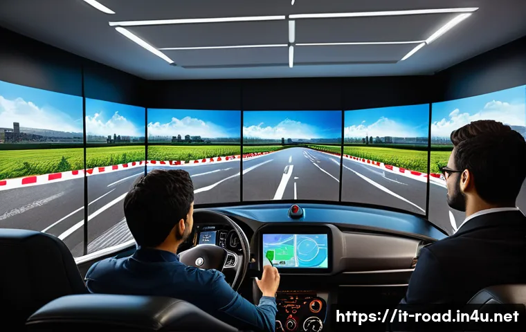도로교통사 시험의 최신 트렌드 - A modern Italian driving school classroom featuring a diverse group of young adult students attentiv...