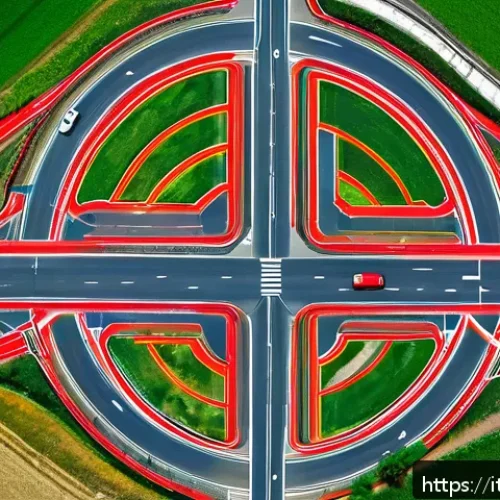 Home 32 도로교통사 필기시험 대비를 위한 암기법 - A detailed and colorful mental map illustrating road rules for Italian drivers, featuring a central ...
